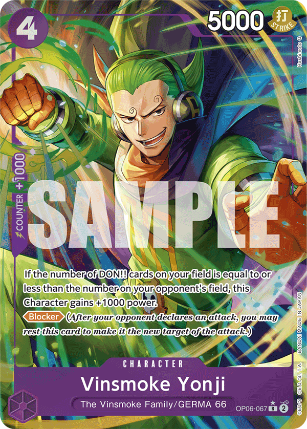 Vinsmoke Yonji (OP06-067) (Alternate Art)