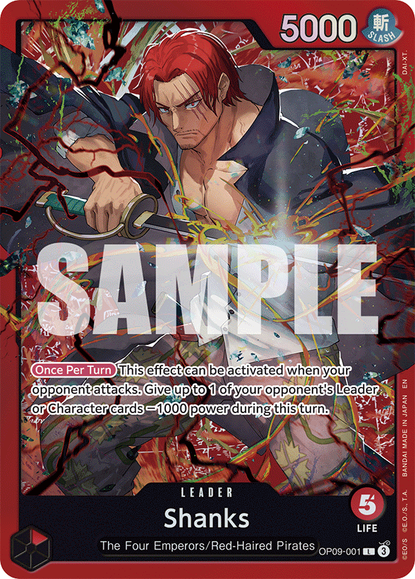 Sample card Image for Shanks (OP09-001)