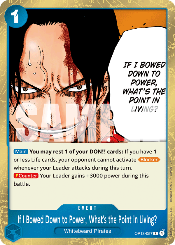 #0057 - If I Bowed Down to Power, What's the Point in Living? OP13