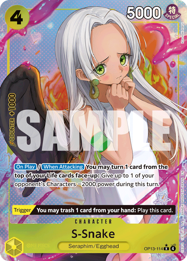 #0114 - S-Snake [Alternate Art] OP13 - Alternate Art
