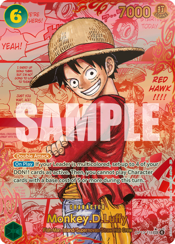 Monkey.D.Luffy (118) (Red Super Alternate Art)