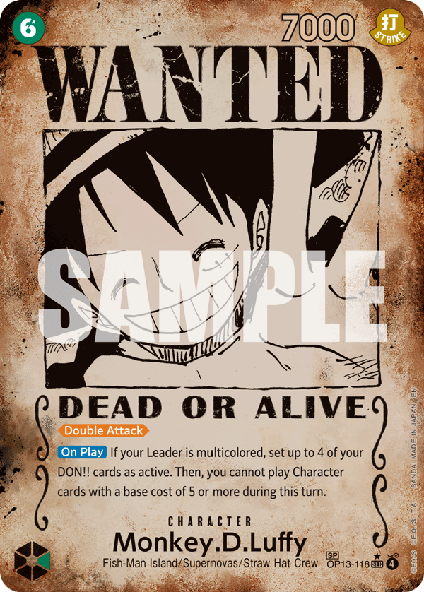 Monkey.D.Luffy (118) (Wanted Poster)