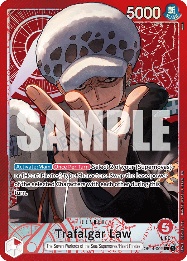 Trafalgar Law - OP14-001 (Alternate Art)