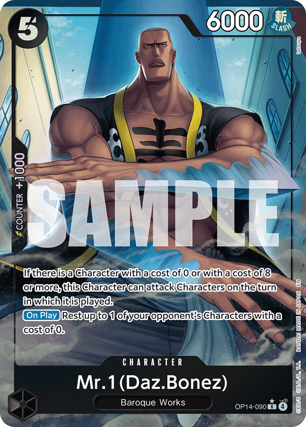 #0090 - Mr.1 Daz.Bonez [Alternate Art] OP14 - Alternate Art