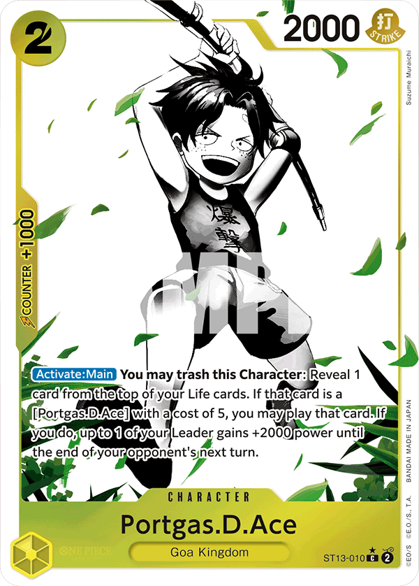 Sample card Image for Portgas.D.Ace (010) (Parallel)