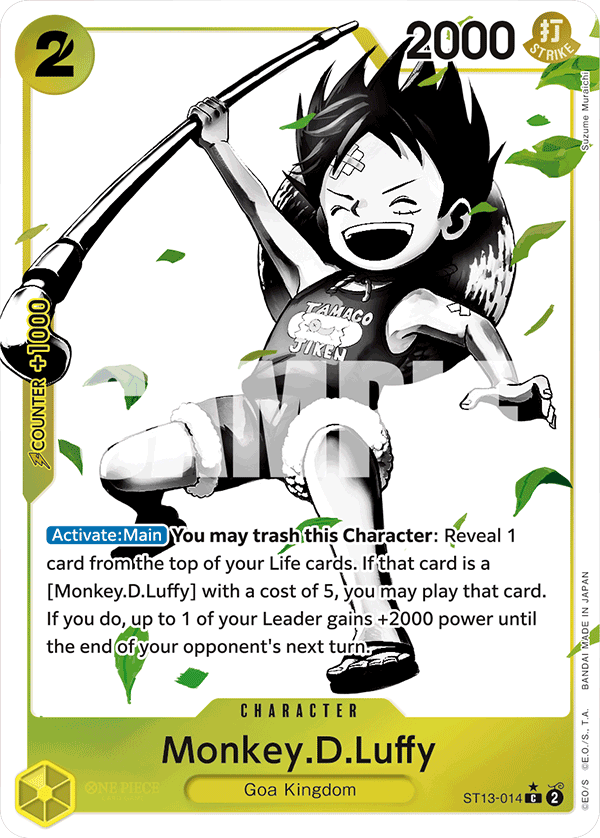 Sample card Image for Monkey.D.Luffy (014) (Parallel)