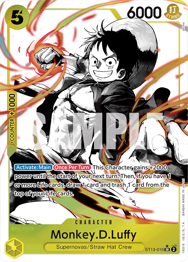 Sample card Image for Monkey.D.Luffy (015) (Parallel)