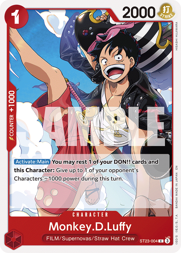 Sample card Image for Monkey.D.Luffy